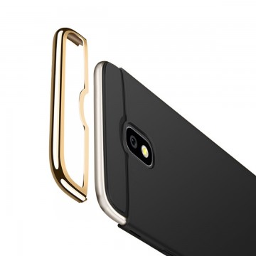 Husa Samsung Galaxy J3 2017, Elegance Luxury 3in1 Negru - Img 2