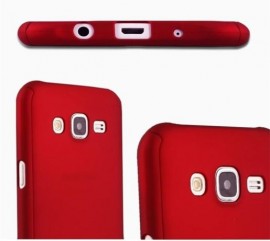 Husa Samsung Galaxy J3 2017, FullBody Elegance Luxury Red, acoperire completa 360 grade cu folie de sticla gratis - Img 3
