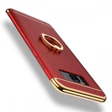 Husa Samsung Galaxy J5 2017, Elegance Luxury 3in1 Rosu - Img 2