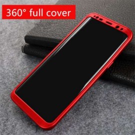 Husa Samsung Galaxy S8, FullBody Elegance Luxury Red, acoperire completa 360 grade cu folie de protectie gratis - Img 2