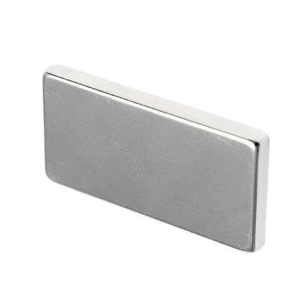 Magnet puternic neodim bloc 10x5x2mm cu suprafata nichelata - Img 2