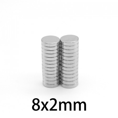 Magnet puternic neodim disc rotund 8mm x 2mm