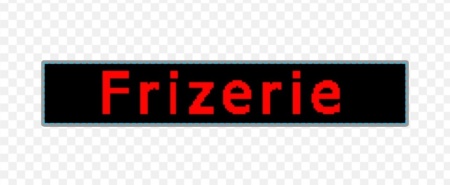Panou Led de Exterior Programabil/Reclama Luminoasa 100x40 Text Rosu pentru FRIZERIE - Img 3