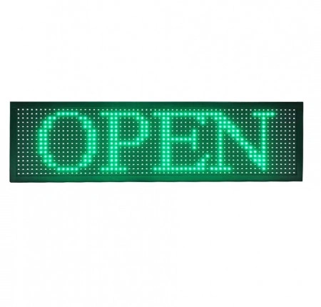 Panou Led de Exterior Programabil/Reclama Luminoasa 100x40 VERDE - Img 2
