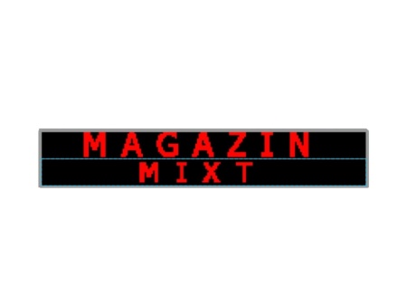 Panou Led de Exterior Programabil/Reclama Luminoasa 100x40cm Text Rosu pentru MAGAZIN MIXT - Img 3