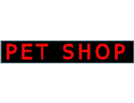 Panou Led de Exterior Programabil/Reclama Luminoasa 200x40cm Text Rosu pentru PET SHOP - Img 3