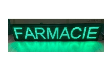 Panou Led de Exterior Programabil/Reclama Luminoasa 200x40cm VERDE ideala pentru FARMACIE - Img 6