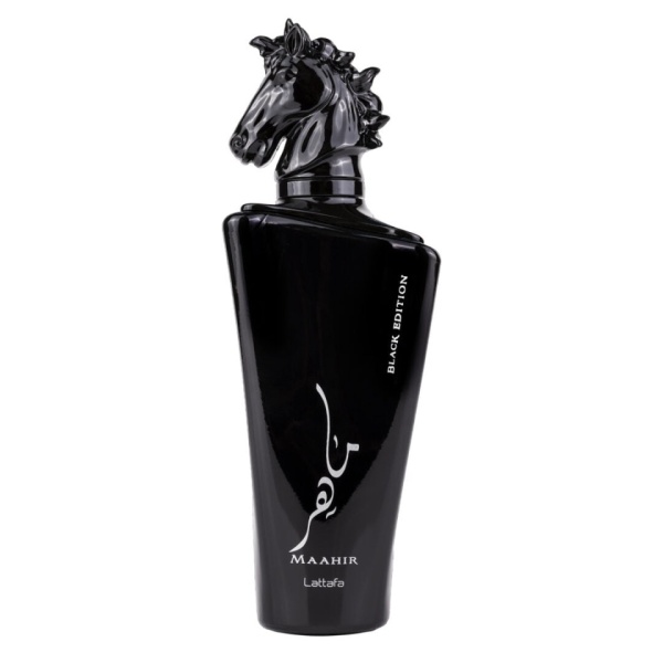 Parfum Arabesc, Apa de Parfum Maahir Black Edition, Lattafa, Barbati - 100ml - Img 2