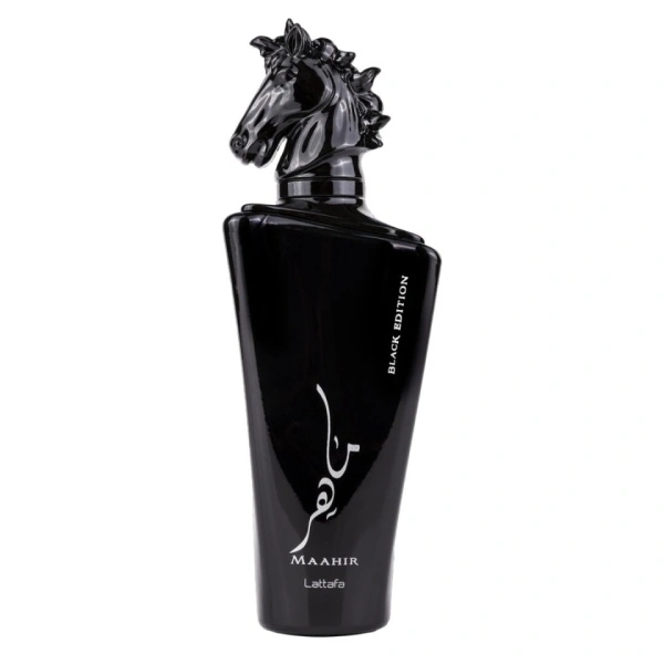 Parfum Arabesc, Apa de Parfum Maahir Black Edition, Lattafa, Barbati - 100ml - Img 2