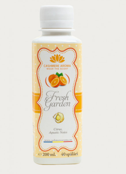 Parfum de rufe FRESH GARDEN cu arome de Citrice, Iasomie, Musk, Note aquatice, Orhidee, Santal, 200ml, 40 de spalari
