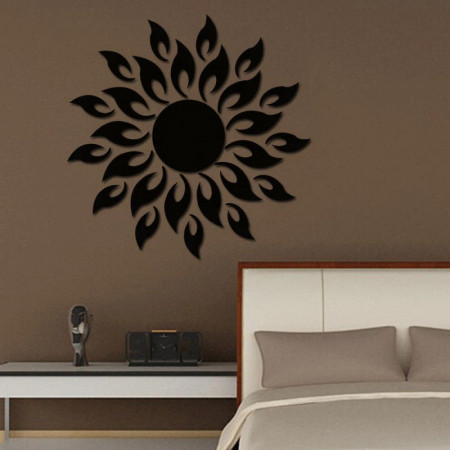 Set Oglinzi Design 3D BLACK SUN - Oglinzi Decorative Acrilice Luxury Home 27 buc/set - Img 3