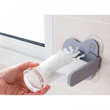Set perii profesionale pentru spalat pahare si recipiente, interior/exterior, fixare cu ventuza, MyStyle® Kitchen
