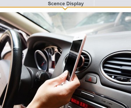 Suport auto magnetic gold pentru telefoane mobile, prindere la ventilatie ! - Img 5