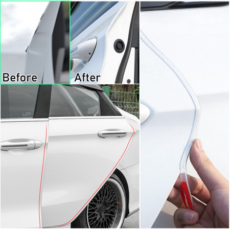 Banda de protectie usi auto transparenta anticoliziune 5 metri lungime