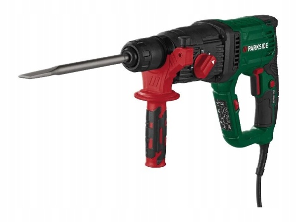 Ciocan rotopercutor cu fir Parkside PBH 1050 D4 Putere de 1050W, Mandrina rapida, Forta de percutie de 3J, nr. percutii 5300 min, turatie de 980 rpm, Verde - Img 5