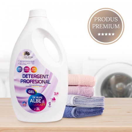 Detergent profesional rufe albe si colorate, 3Litri, Cashmere Aroma - Img 5