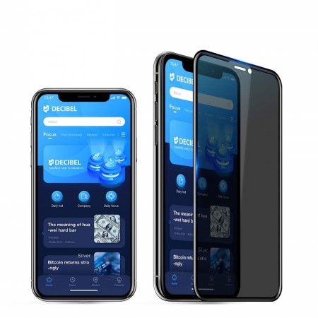 Folie de sticla 5D Apple iPhone XS MAX, Privacy Glass Elegance Luxury, folie securizata duritate 9H - Img 2