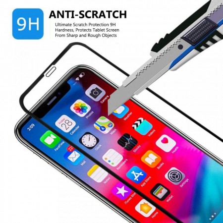 Folie de sticla Apple iPhone 11 PRO MAX, 5D FULL GLUE Negru - Img 3