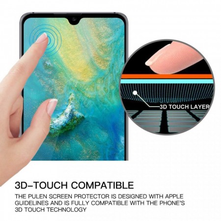 Folie de sticla Huawei P30, 9D FULL GLUE Negru - Img 4