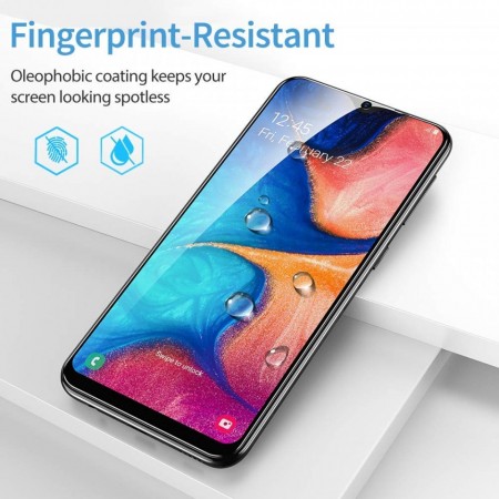 Folie de sticla Samsung Galaxy A20e, 5D FULL GLUE Negru - Img 3