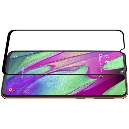 Folie de sticla Samsung Galaxy A40, 3D FULL GLUE Negru - Img 3