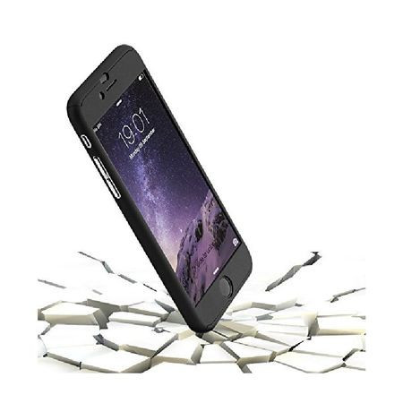 Husa Apple iPhone 6/6S, FullBody Elegance Luxury Black, acoperire completa 360 grade cu folie de sticla gratis - Img 4