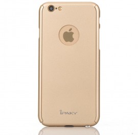 Husa Apple iPhone 6/6S, FullBody Elegance Luxury iPaky Gold , acoperire completa 360 grade cu folie de sticla gratis - Img 3