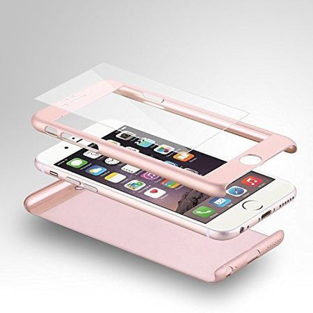 Husa Apple iPhone 7, FullBody Elegance Luxury Rose-Gold, acoperire completa 360 grade cu folie de sticla gratis - Img 2
