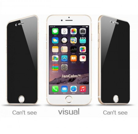Husa Apple iPhone 8 Magnetica cu spate din sticla securizata si folie privacy pentru ecran, Perfect Fit - Img 3
