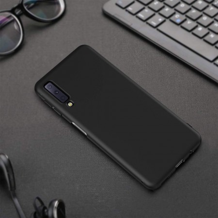 Husa pentru Samsung Galaxy A7 2018, Perfect Fit , Silicon TPU Negru - Img 2