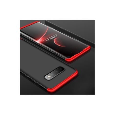 Husa Samsung Galaxy S10, Elegance Luxury, 360° 3in1 Negru-Rosu - Img 4