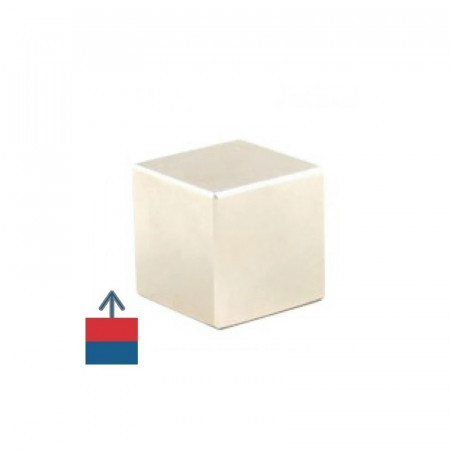 Magnet puternic neodim cub 20x20mm cu suprafata nichelata - Img 3