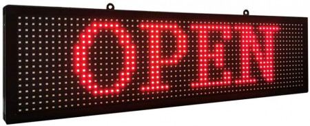 Panou Led de Exterior Programabil/Reclama Luminoasa 200x40 FATA DUBLA ROSU