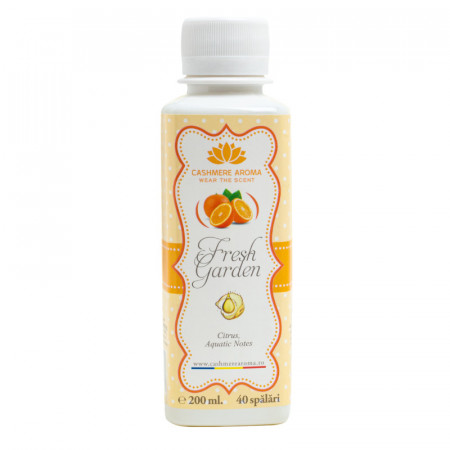 Parfum de rufe FRESH GARDEN cu arome de Citrice, Iasomie, Musk, Note aquatice, Orhidee, Santal, 200ml, 40 de spalari