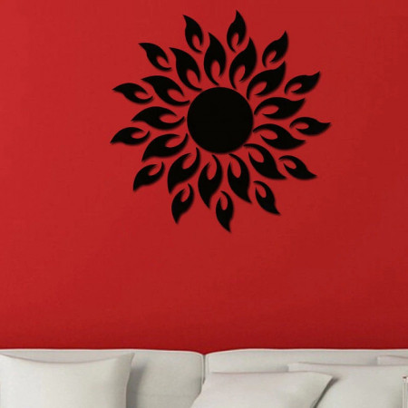 Set Oglinzi Design 3D BLACK SUN - Oglinzi Decorative Acrilice Luxury Home 27 buc/set - Img 4