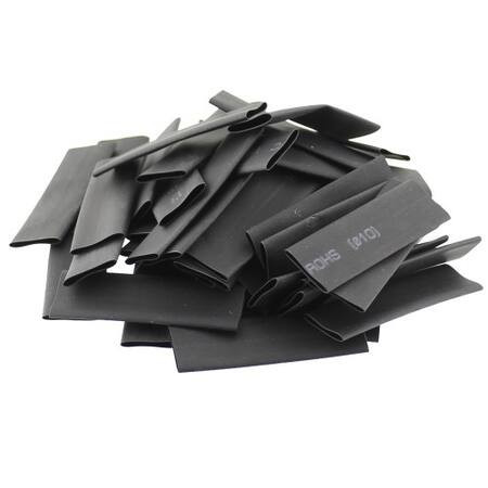 Tub Termocontractabil Varnis 70 buc / set, rezistente la foc, contractie 2 la 1 Negru