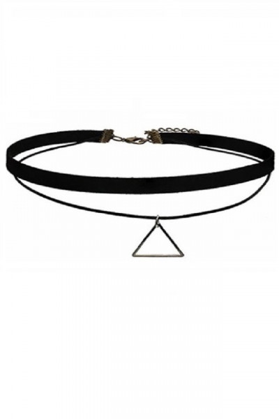 Choker Fashion Black pyramid - Colier elegant pentru gat