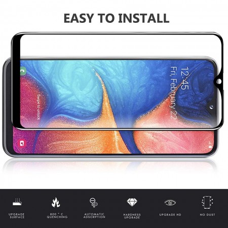Folie de sticla Samsung Galaxy A20e, 5D FULL GLUE Negru - Img 4