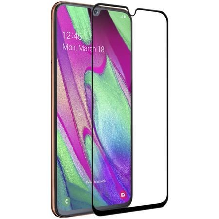 Folie de sticla Samsung Galaxy A40, 3D FULL GLUE Negru - Img 4