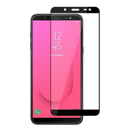 Folie de sticla Samsung Galaxy J4, 9D FULL GLUE Negru - Img 2