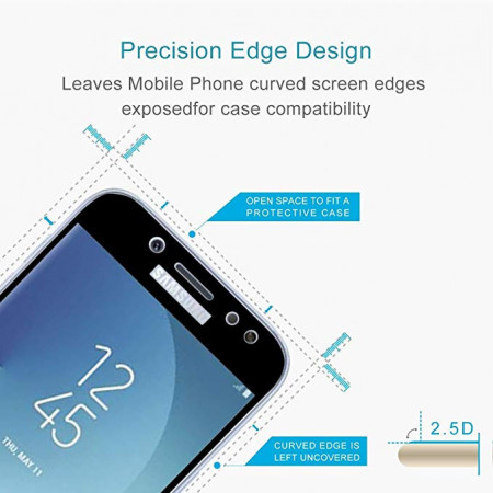 Folie de sticla Samsung Galaxy J5 2017 FULL GLUE cu margini negre Elegance Luxury - Img 3