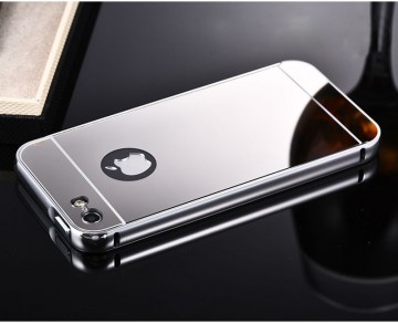 Husa Apple iPhone 5/5S/SE, tip oglinda Silver - Img 2