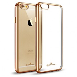 Husa Apple iPhone 6/6S, placata Auriu (ELECTROPLATING GOLD) - Img 2