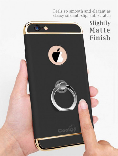 Husa Apple iPhone 6 Plus/6S Plus, Elegance Luxury 3in1 Ring Black - Img 2