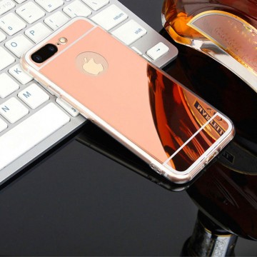 Husa Apple iPhone 7 Plus, Elegance Luxury tip oglinda Rose-Gold - Img 2