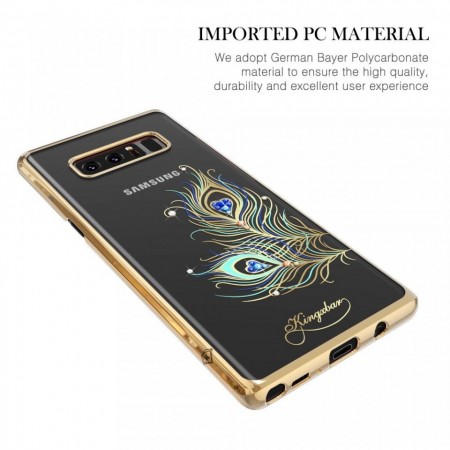 Husa Kingxbar pentru Samsung Galaxy Note 8 design Cristale Swarovski - Gold - Img 2