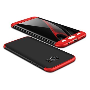 Husa Samsung Galaxy S7 Edge, FullBody 360° 3in1 Negru-Rosu - Img 2