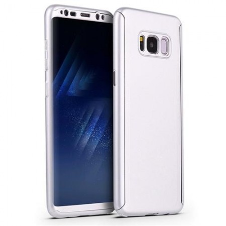 Husa Samsung Galaxy S9 Plus, FullBody Elegance Luxury Argintiu, acoperire completa 360 grade cu folie de protectie gratis - Img 2