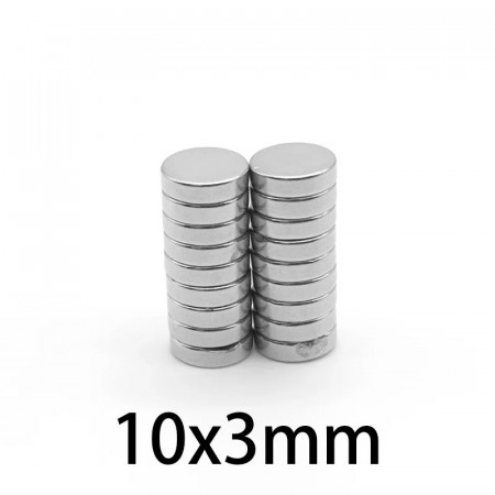 Magnet puternic neodim disc rotund 10mm x 3mm
