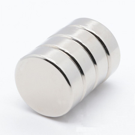 Magnet puternic neodim disc rotund 30x10mm cu suprafata nichelata - Img 3